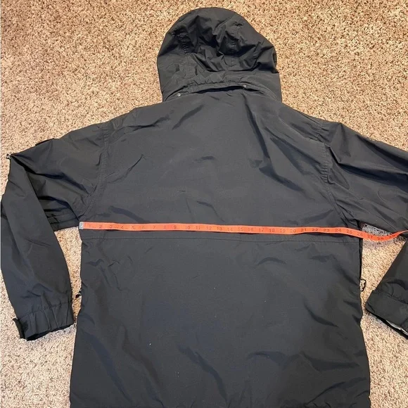 Section Vintage MFM Snowboard Coat Jacket With Hood Rare Black XL - Picture 14 of 16